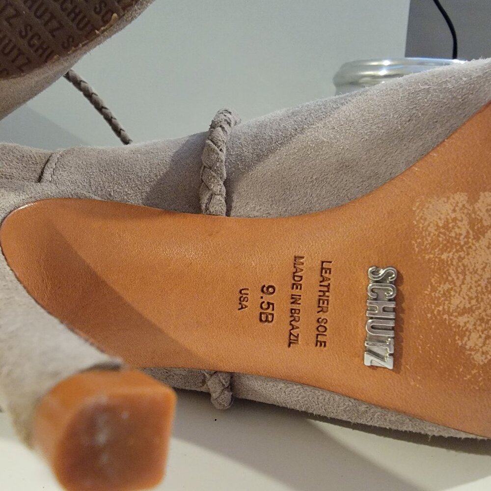 Schatz taupe suede booties - Picture 5 of 7